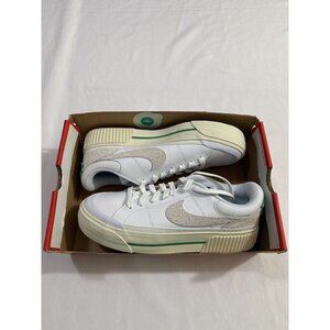 Women’s Size 10.5 White Nike Court Legacy Lift Tennis Shoes